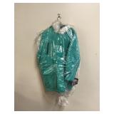 Vtg Outer Stuff Coat W Faux Fur Collar