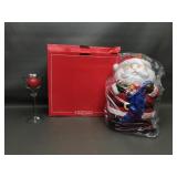 International Silver Comp. Glass Candle Holder W