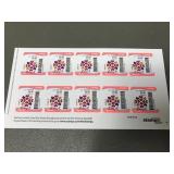 10 Love Stamps $5 Each $50 Total Value