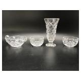 Waterford Crystal Gravy Bowl, Footed Vase & More!