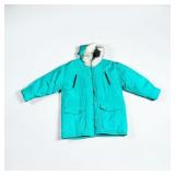 Vtg Outer Stuff Coat W Faux Fur Collar