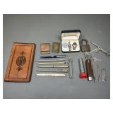 Epic Battles,vtg Match Holder, Brass Lighter