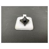 Antique Sterling Silver Filigree Ladies Ring