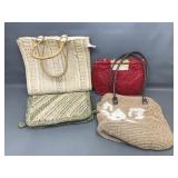 Beachy Vacation Purses Woven Raffia & More