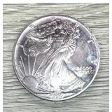 1990 Silver Eagle 1oz Fine Silver Toned