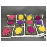 3d Handmade Crochet Blanket Granny Squares