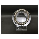 Sterling Silver Twist Clamper Bangle Bracelet