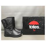Totes Womens Judy Midcalf Black Waterproof