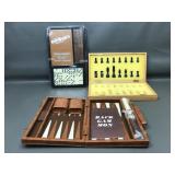 Vintage Backgammon Set, Dominoes & More