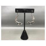 Sterling Silver Celestial Angel Earrings