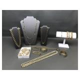 Vintage Gold Tone Costume Jewelry Monet