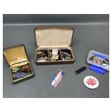 Antique & Vintge Men's Pins, Jewelry, Coins & More