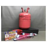 Helium Balloon Tank, Corn Hole / Bean Toss + More