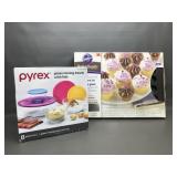 Mega Cupcake Bakeware Set & Pyrex Glass Mixing