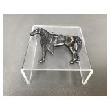Vintage Sterling Silver Horse Brooch Pin