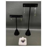 Kabana Sterling Silver Ring & Dangle Earrings