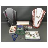 Teacher's Pins, Glass Bead Necklace & More