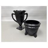 Vtg L.e. Smith Dancing Nymphs Trophy Vase & More