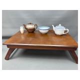 Bed Tray Table Wooden, Chinese Teapot & More!