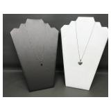 Sterling Silver Celtic Heart & Onyx Marcasite