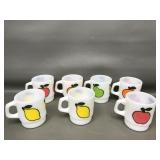 Anchor Hocking Fire King Fruit Milk Glasses