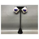 Sterling Silver Artisan Signed Earrings