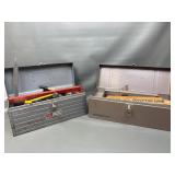 Vtg Craftsman And Powr Kraft Tool Boxes W Tools