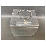 Sterling Silver Clown Charm Bracelet
