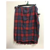 Vtg Genuine Wool Scottish Kilt Size 22