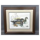 Framed & Signed Larry Hayden Waterfowl Print