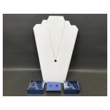 Avon Amethyst Colors & Shapes Necklace & Earrings