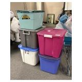 Various Storage Containers W Lids