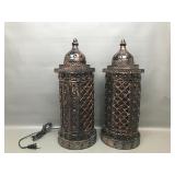 Vtg Moroccan Style Table Lamps