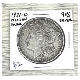 1921-D Morgan Dollar 90% Sliver Coin