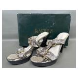 Ralph Lauren Allie Heeled Sandals 3.5 Inch Heel