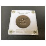 Detroit 1962 Convention Medal Marshall Fredericks