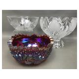 Vintage Carnival Glass, Teleflora Bowl & More