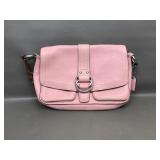 Coach Soho Shoulder Bag Pink Pebbled Leather