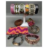 Quirky Mostly Modern Costume Jewelry Bracelets