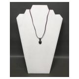 Sterling Silver & Hematite? Pendant Necklace