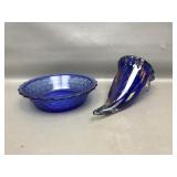 Handblown Glass Murano Style Shoe & Shirley Temple