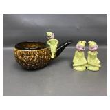 Vintage Gilner Pixie Elf Salt & Pepper Shakers &