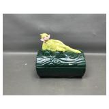 Vintage Gilner Pixie Elf Trinket Container