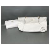 White Coach Ava Chain Tote & Wristlet Wallet
