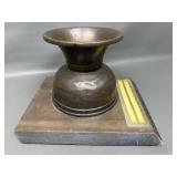 Antique Brass Spitoon Of 1967 England Golf Trophy