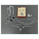 Vtg Coro Brooch & Earrings & More Costume Jewelry