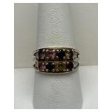 10k Gold And Gemstone Ring