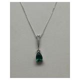 Sterling Silver & Diamond Necklace