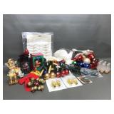 Vintage Christmas Bows, Doves, Bulbs &
