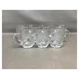 Princess House Crystal Fantasia Glass Mugs